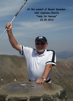 Brian waves at Snowdon summit