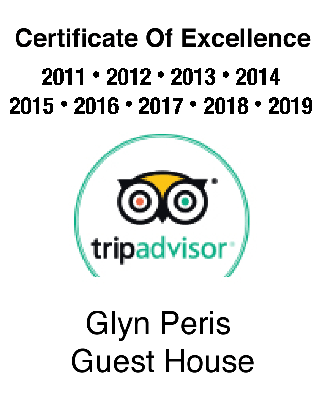 previous trip advisor awards to glyn peris guest house 