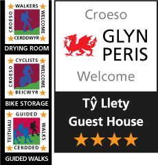 Walkers and cyclists welcome graphics, guided walks graphic