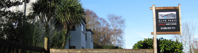 An external view of Glyn Peris Guest House